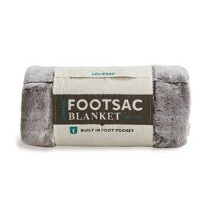 Lovesac Radiant Footsac Blanket : Charcoal Wombat Phur